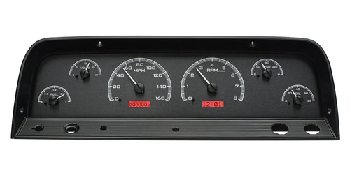 1964-66 Chevy Truck Black Face w/ Red Light Dakota Digital VHX Instrument