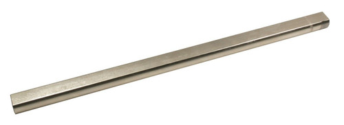 CPP Steering Shaft, 3/4 DD Polished Stainless Steel 1 Piece Steering Shaft, 18" Long