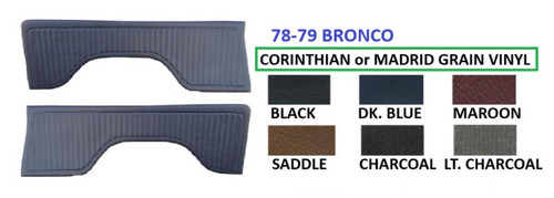 Door Panels | Carpet, Velour, Wood | 1978 - 1979 Ford Broncos