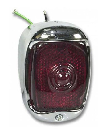 1947-53 Chevy/GMC Truck Tail Lamp Assembly, Chrome Housing w/ Chrome Bezel, RH, ea.