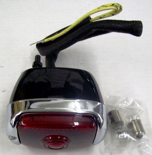1947-53 Chevy/GMC Truck Tail Lamp Assembly, Black Housing w/ Chrome Bezel RH, ea.