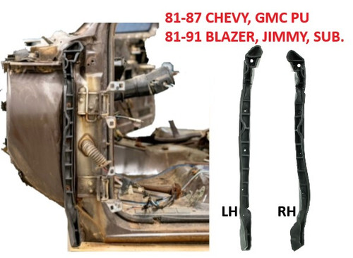 1981-87 Chevy Truck,  81-91 Blazer, Jimmy, Suburban Fender to Cowl Seal LH, ea.