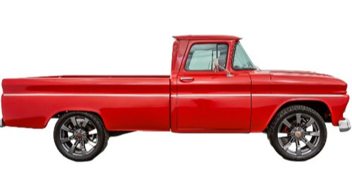 1962-66 GMC Truck Longbed Fleetside Body Side Molding Kit w/ Clips