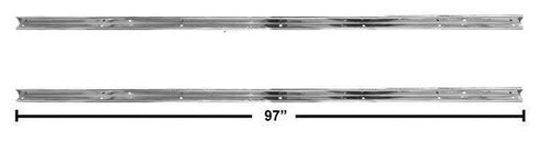 1955 2nd-57 Chevy, GMC Truck Longbed Stepside Zinc Angled Strips, pr. 1955 2nd-57 Chevy, GMC Truck Longbed Stepside Zinc Angled Strips, pr.