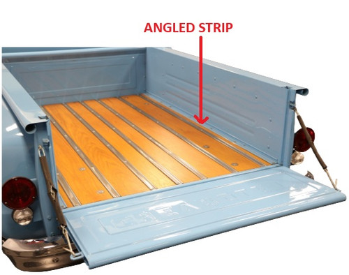 1967-72 Chevy, GMC Truck Longbed Stepside Zinc Angled Strips, pr. 1967-72 Chevy, GMC Truck Longbed Stepside Zinc Angled Strips, pr.