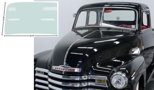 1947-53 Chevy Truck Tinted Windshield Glass, ea. (required 2 per truck)