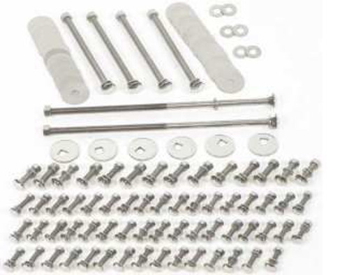 1951-53 Chevy/GMC Truck Cadmium Bed Bolt Kit. Short Bed Stepside Side. (76-7/8")