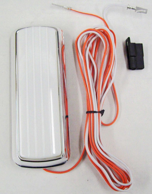 1960-72 Chevy/GMC Truck Dome Lamp Assembly, (w/chrome base & wiring)