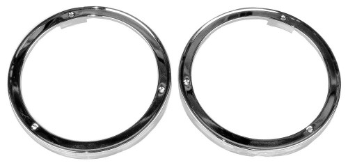 1963 Chevy/GMC Truck Headlamp Bezels, pr. (chrome)