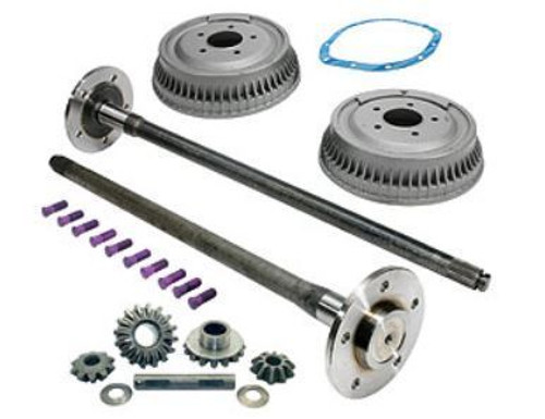 1963-64 Chevy UP 5-Lug Rear Axle Conversion Kit. (axles come pre-drilled with a 5-lug on 5" Chevrolet truck bolt circle .