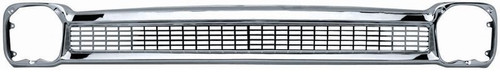 Chrome Grille Without Chevrolet Stamp. No Headlamp Buckets. Fits 1964-66 Chevy Pickup, ea.