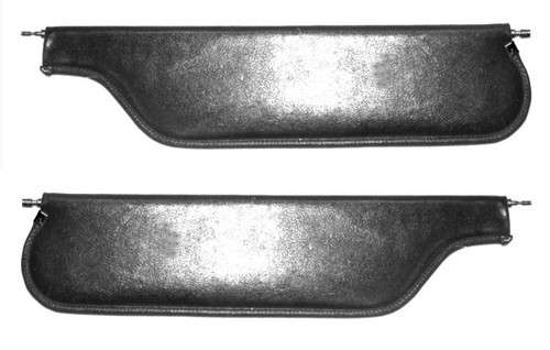 1967-72 Chevy/GMC Truck Sunvisor Pads with Rod, pr. (Black)