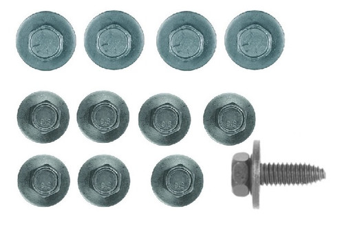 Tailgate Bolt Kit For Latches, Hinges, and Truniions. Fits 1967-72 Chevy GMC Fleetside Pickups, 12pc set.
