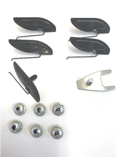 1969-72 Chevy/GMC Truck Clips for Upper Front Fender Molding. (metal push-in & screw on type)