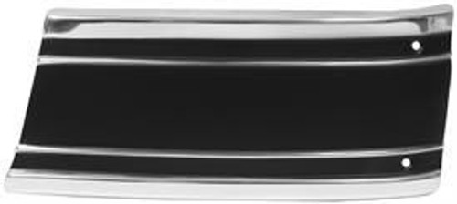 1969-72 Chevy/GMC Truck Front Fender Lower Molding In Front of Wheel. Black Insert (includes clips) LH, ea.