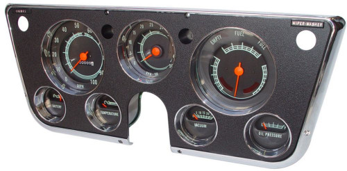 Dash Instrument Panel. Fits 1969-72 Chevy GMC Pickup Blazer Suburban. Complete Assembly with 5000 RPM Tach & Vacuume Gauge, ea.