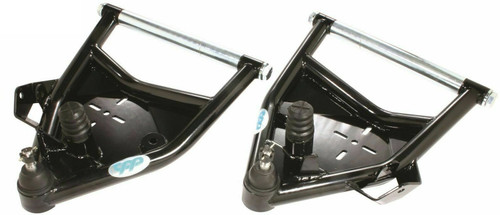 Black Lower Tubular Control Arms, Fits 1971-87 Chevy PU. (Air Ride)(must use 1973-87 Ball Joints)