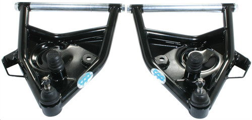 Black Lower Tubular Control Arms, Fits 1971-87 Chevy PU. (coil spring)(must use 1973-87 Ball Joints)