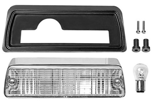 Cargo Lamp Assembly, Clear Lens, Fits 1973-87 Chevy/GMC Pickup.