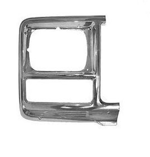 1979-80 Chevy Truck Headlamp Bezel, Square RH, ea. (chrome)