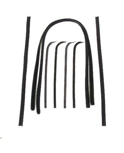 1967-70 Ford Pickup Super Felt Kit. (Incl. division bars, upper channels) (8 pcs)