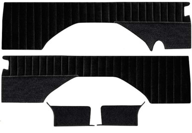 Rear Quarter Interior Panel Set, Black, Fits 1987-91 Blazer and Jimmy.