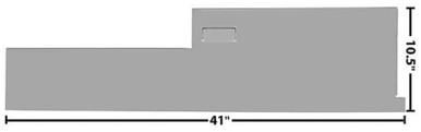 1966-67 Bronco Inner Rocker Panel LH, ea.