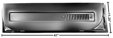 1973-87 Chevy/GMC Truck Inner Door Bottom Panel w/ Louver, RH