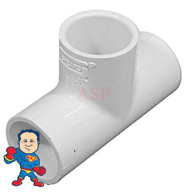 Tee, 3/4"slip x 3/4"slip x 3/4"slip