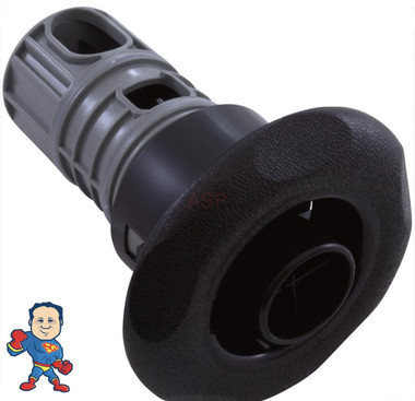 Jet Internal, Pentair, Luxury, 3-1/2"face diameter,Directional, Hi-Flow, 5 Scallop, Black