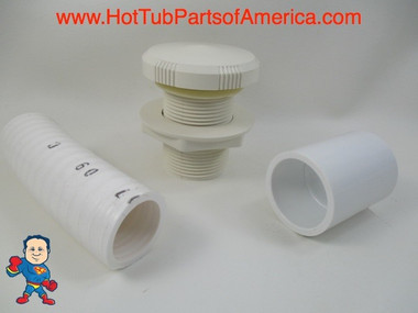 Air Control Valve Notched Off White 1" Kit Spa Garden Bath Tub Video How To