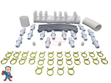 Manifold Hot Tub Spa Dead End (14) 3/4" Outlets with Coupler Kit Video How To