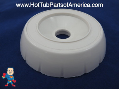 Spa Hot Tub Diverter Cap 3 3/4" Wide White Notched Buttress Style How To Video 