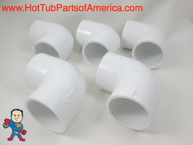 5X Hot Tub Spa 90 ELL 1 1/2" Slip X 1 1/2" Slip Plumbing PVC Fitting How To Video  