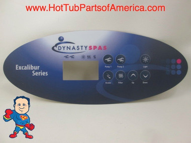 Overlay K-52 SSPA-MP 2 Pump w/o Air Dynasty Excalibur 7 Button Hot Tub Spa Part