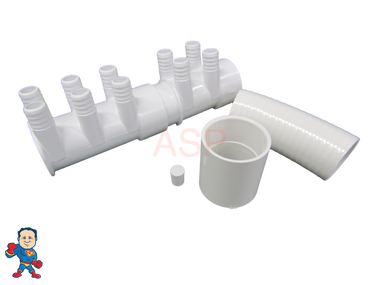 Water Manifold, Base Kit,  2" with (10) 3/4" Outputs & Coupler Video How To