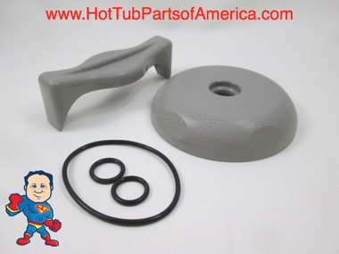 Saratoga Roto Stream Diverter Cap, Knob & O-Ring Gray Spa Hot Tub How To Video 