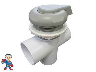 Diverter 3 3/4" Wide Valve Control Gray Hot Tub Spa 2" x 2" x 2" Video How To