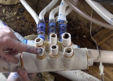 RENU Hot Tub Broken Old Style Manifold To New Barb Style Retrofit How To Spa Guy 