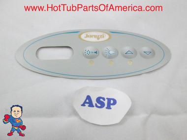 Overlay Balboa Topside 4 Button Spa Hot Tub #10 11250 Mini Oval Jacuzzi MAS260