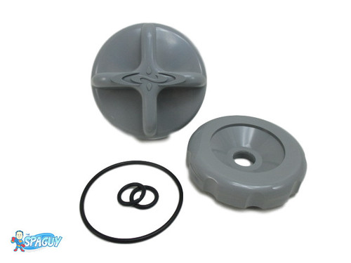 Dimension One D1 D-1 Diverter Knob Cap & O-Ring Kit Gray Spa Hot Tub Part