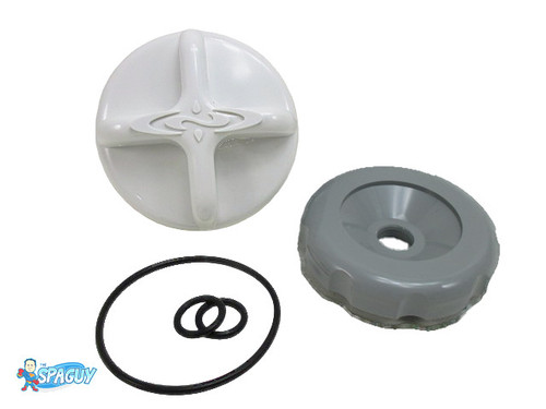 Dimension One D1 D-1 Diverter Knob Cap & O-Ring Kit White Spa Hot Tub Part