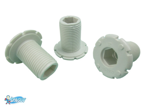 3X Spa Hot Tub 1 1/4" Air Jet Face Fitting 3/4" Thread Injector Part