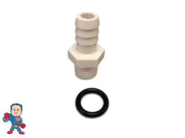 Jacuzzi, Sundance, Piranha, Barb Adapter, 3/8"b x 1/4"mpt, Pump, Bleeder 