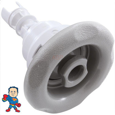 Jet Internal, Universal Replacement, Waterway, Poly Storm, 3-3/8" face diameter, Sterling Silver