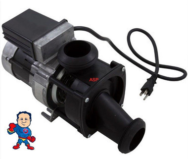 , Bath, Jacuzzi J-Pump, 115v, J Pump Style Fitting, 7.5A, w/Air Switch OEM