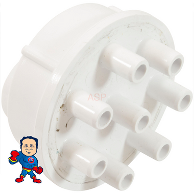 Air Manifold , Transition, 1" Spigot  X (8) 3/8" Slip Barb
