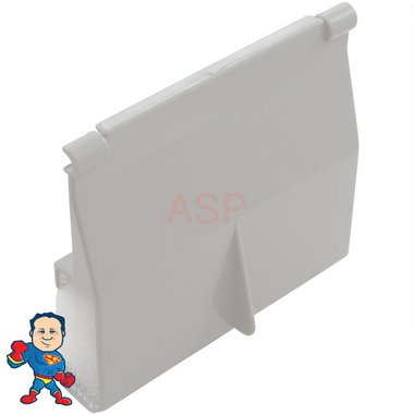 Weir, Waterway, Spam SkimFilter, White, with Foam Insert