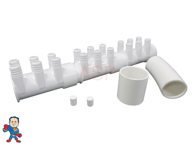 Water Manifold, Base Kit,  2" with (18) 3/4" Outputs & Coupler Video How To