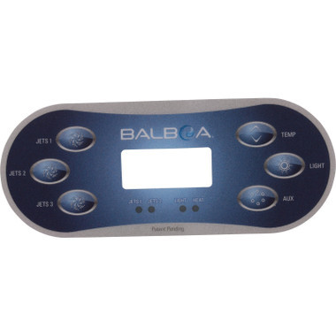 Overlay, Balboa Water Group TP600, 3 Jets/Aux Front